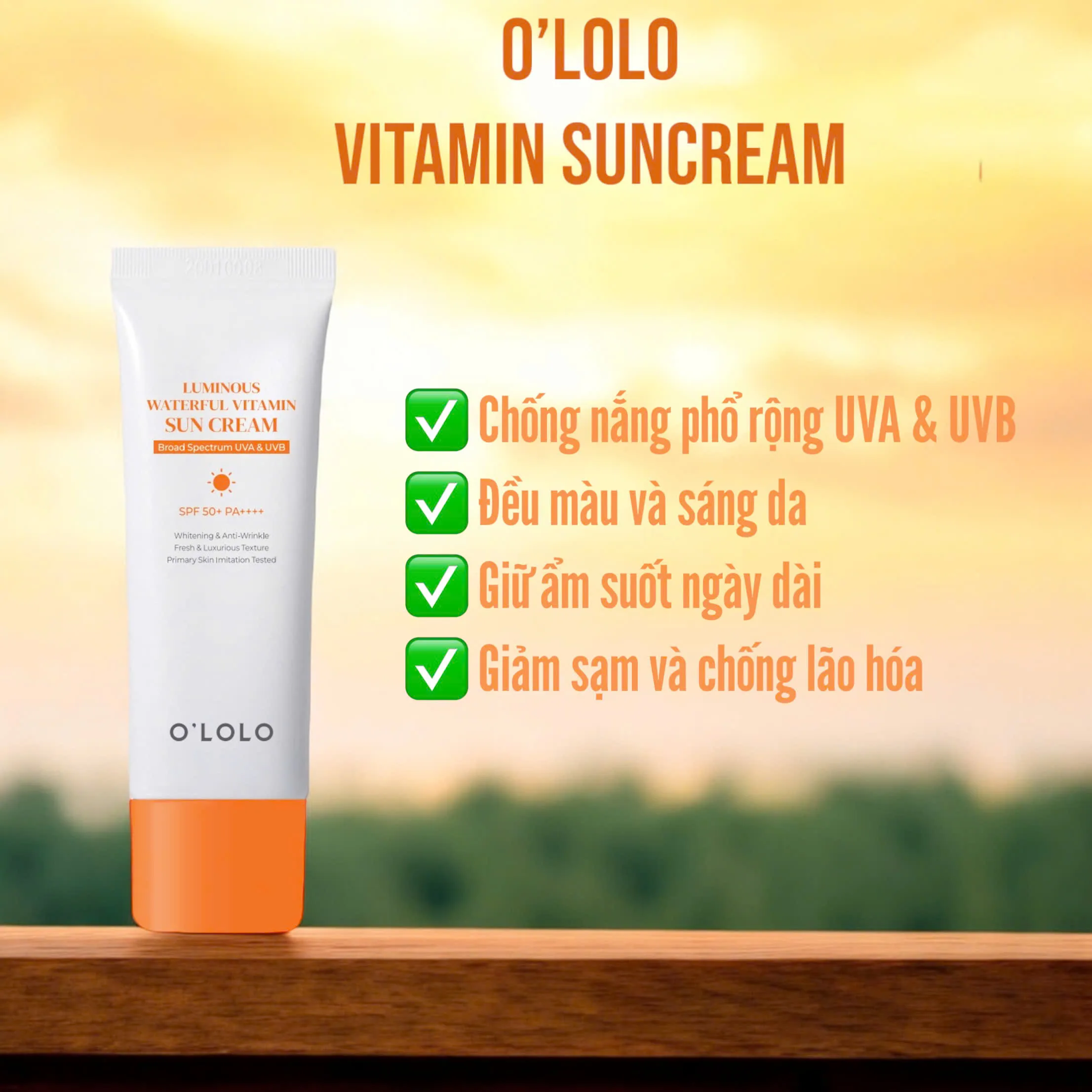 kem dưỡng trắng da chống nắng ban ngày