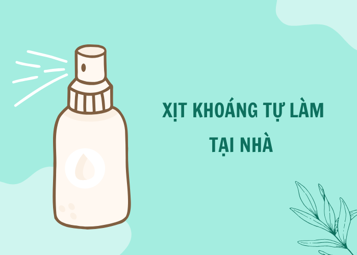 xịt khoáng tự làm tại nhà