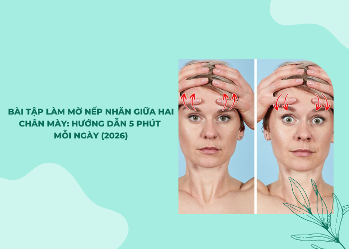 bài tập làm mờ nếp nhăn giữa hai chân mày