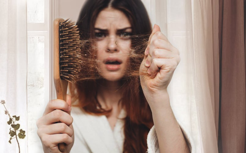 rụng tóc do stress