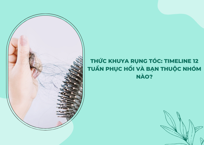 thức khuya rụng tóc
