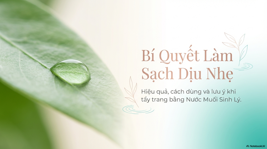 Tẩy Trang Bằng Nước Muối Sinh Lý: Hiệu Quả, Cách Dùng Và Lưu Ý Quan Trọng