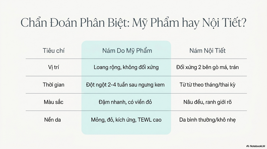 nám da do mỹ phẩm