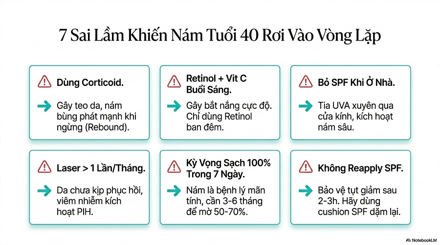 nám da tuổi 40