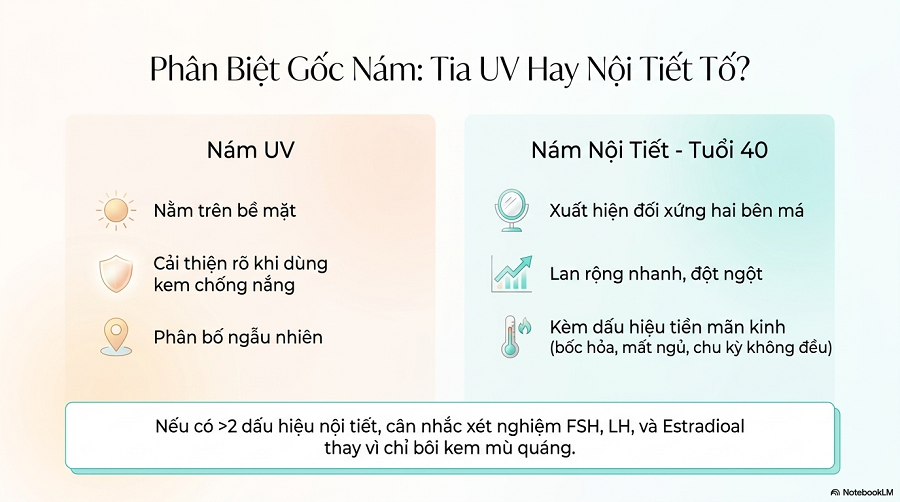 nám da tuổi 40
