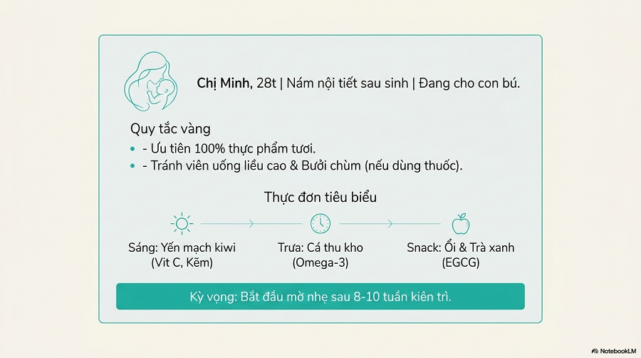 nám da nên ăn gì