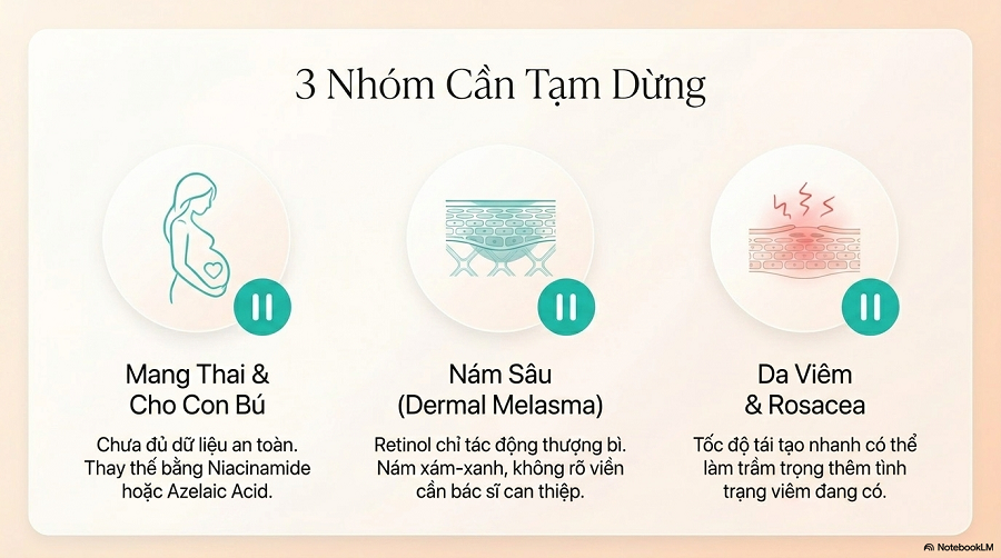 retinol trị nám
