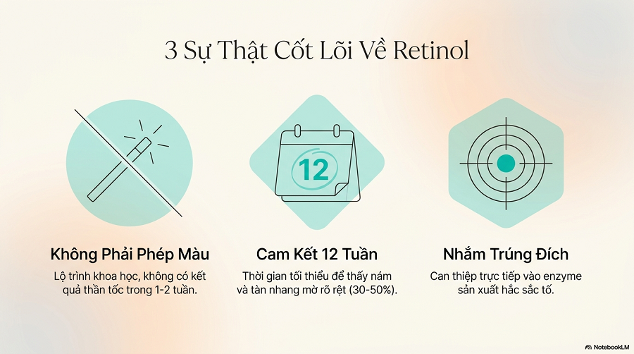 retinol trị nám