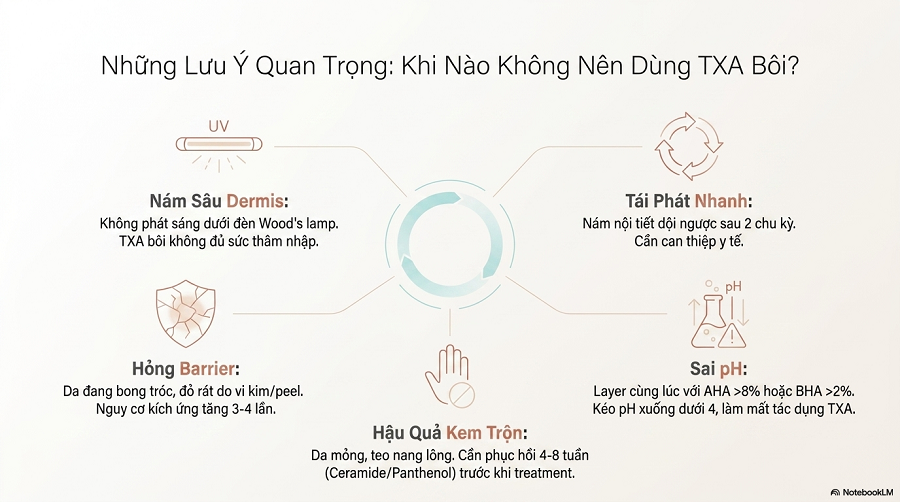 Tranexamic Acid trị nám