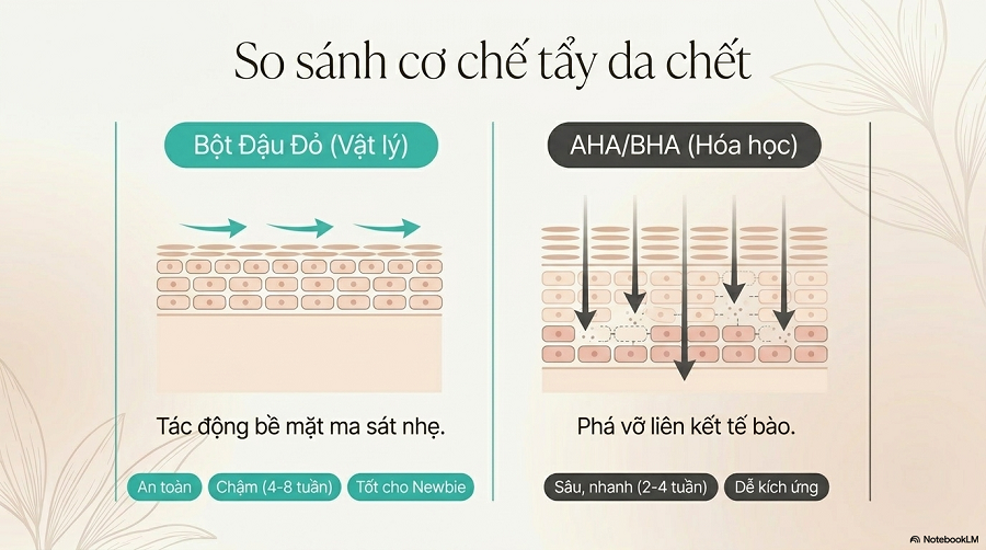bột đậu đỏ có làm trắng da mặt không