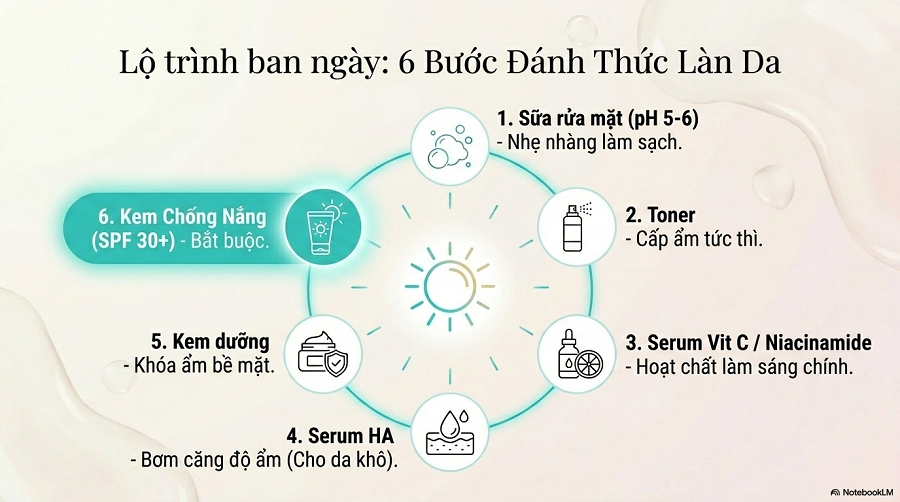 chỉ cách làm trắng da mặt
