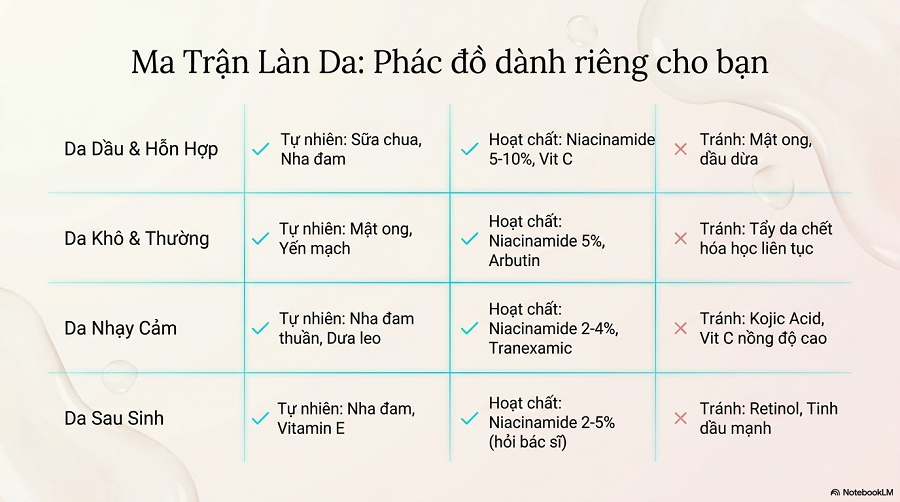 chỉ cách làm trắng da mặt