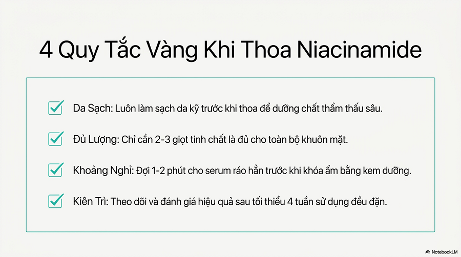 niacinamide có làm trắng da không