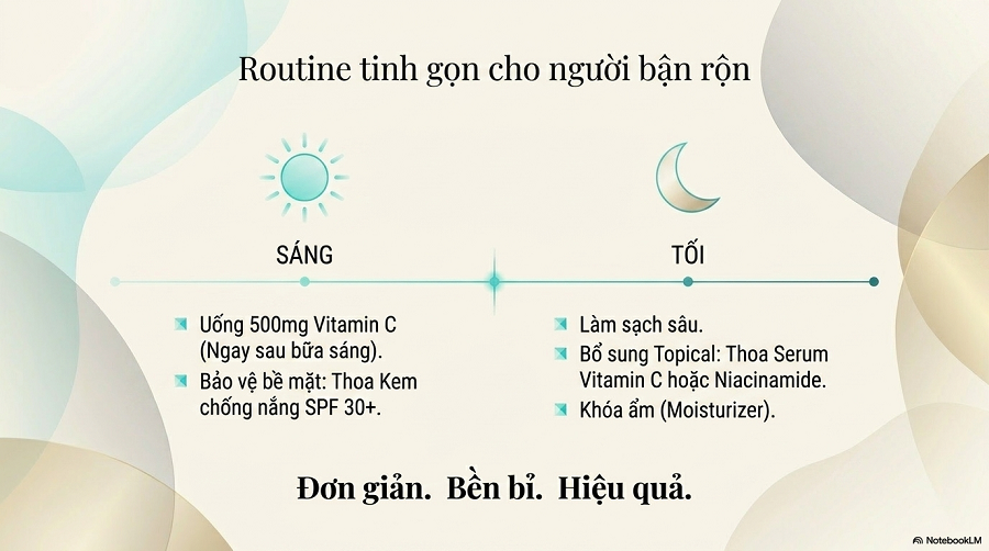 uống Vitamin C mỗi ngày có trắng da không