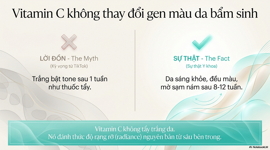 uống Vitamin C mỗi ngày có trắng da không