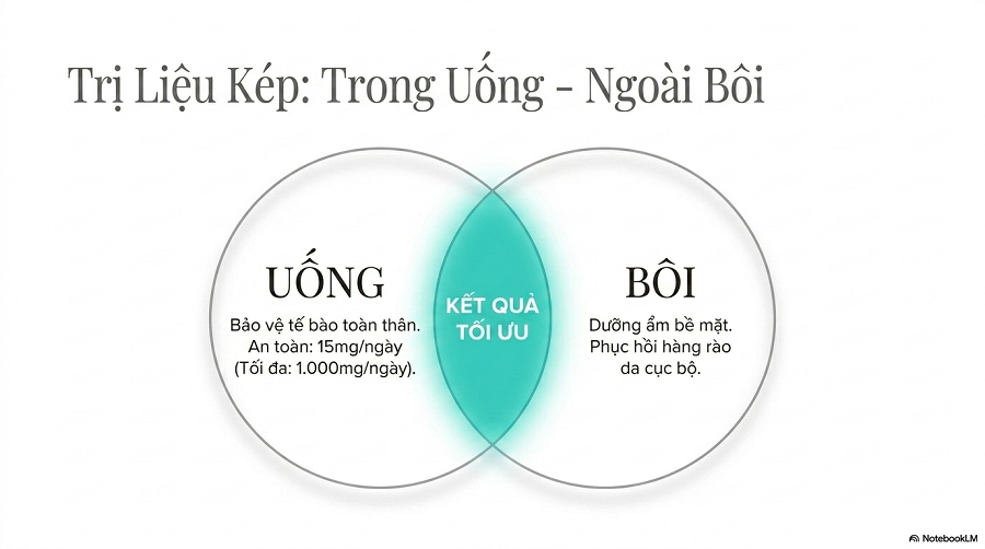 uống vitamin e có trắng da không