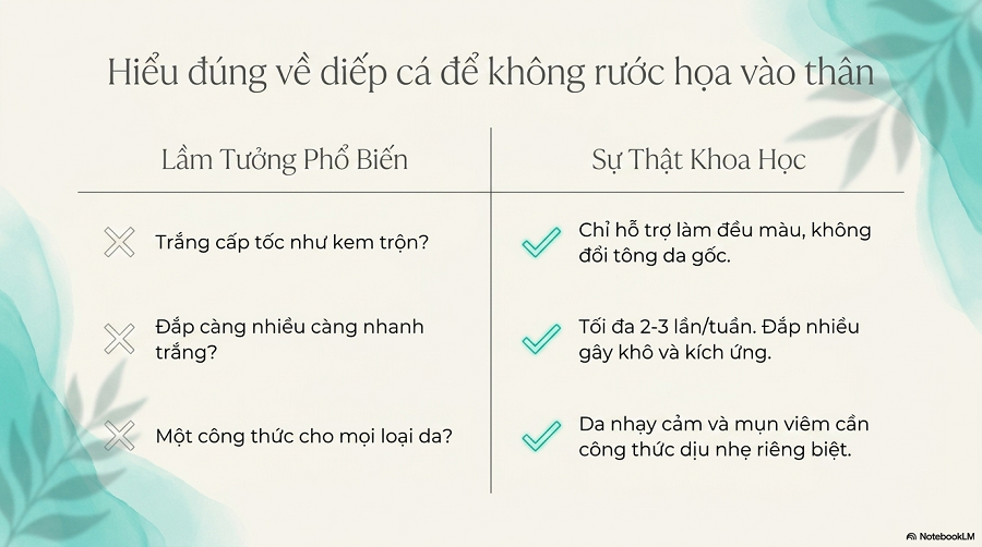 cách làm mặt nạ diếp cá trắng da