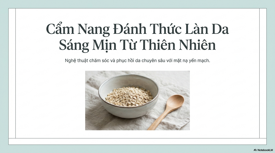 cách làm mặt nạ yến mạch trắng da