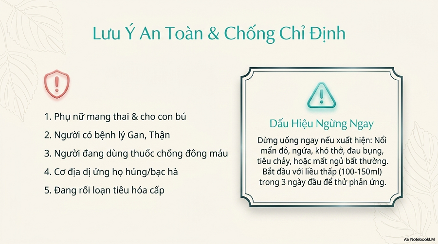 cách làm nước uống trắng da từ lá tía tô