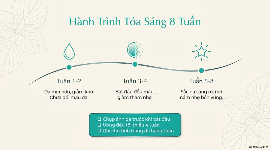 cách làm nước uống trắng da từ lá tía tô