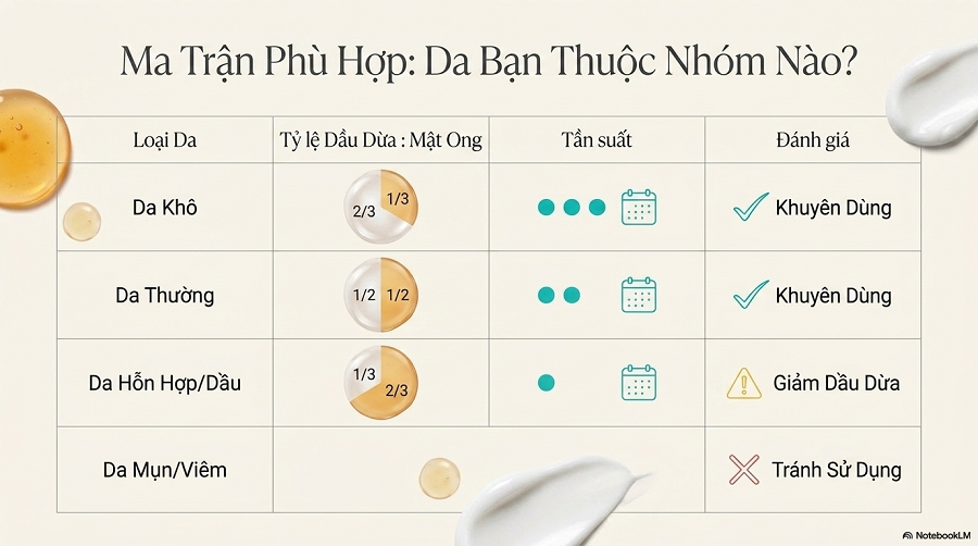 cách làm trắng da bằng dầu dừa và mật ong