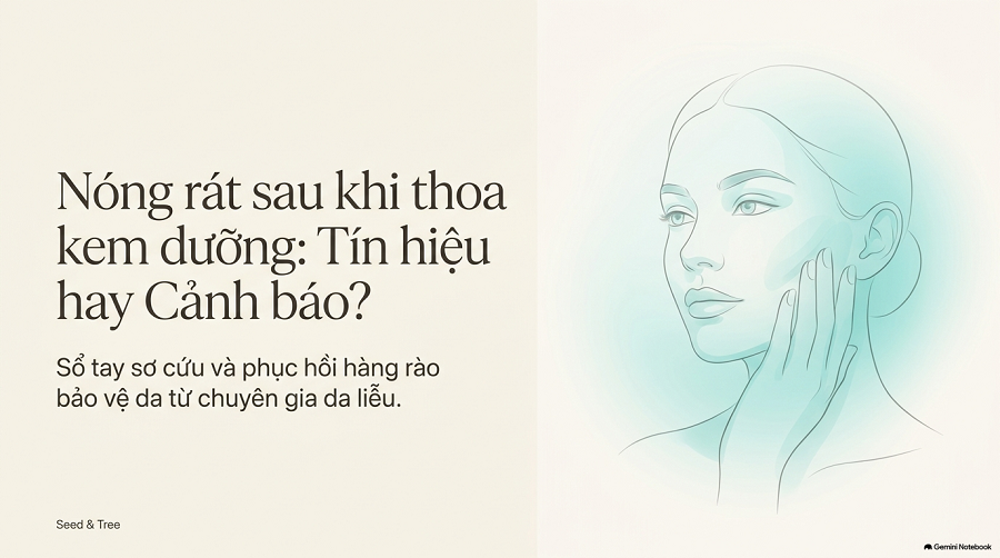 Bôi kem dưỡng ẩm bị nóng mặt có sao không?