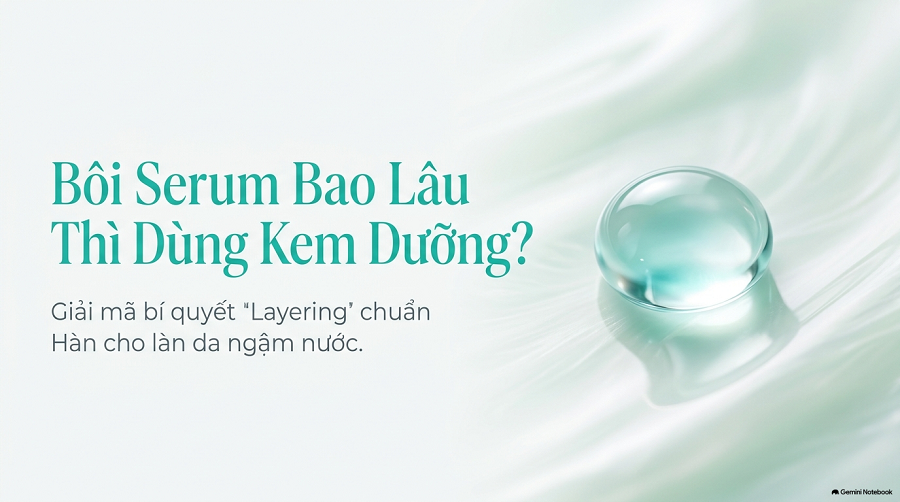 Bôi serum bao lâu thì bôi kem dưỡng ẩm?