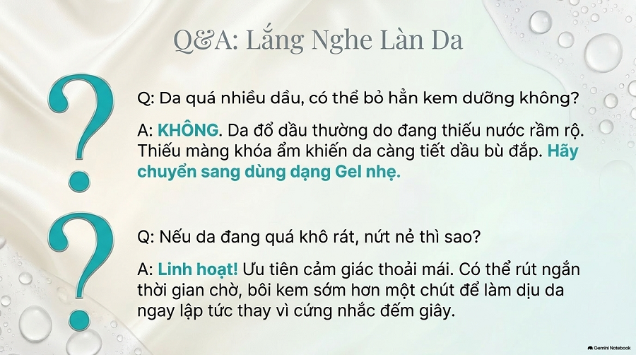 Bôi serum bao lâu thì bôi kem dưỡng ẩm?