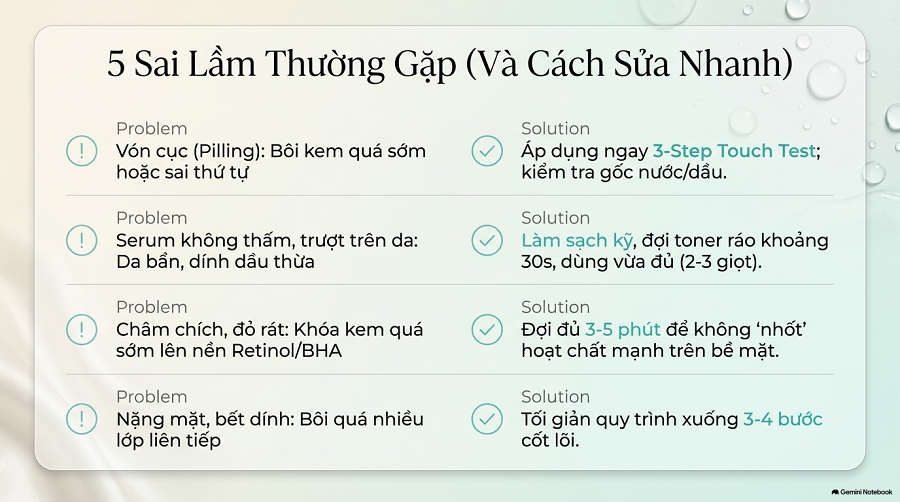 Bôi serum bao lâu thì bôi kem dưỡng ẩm?