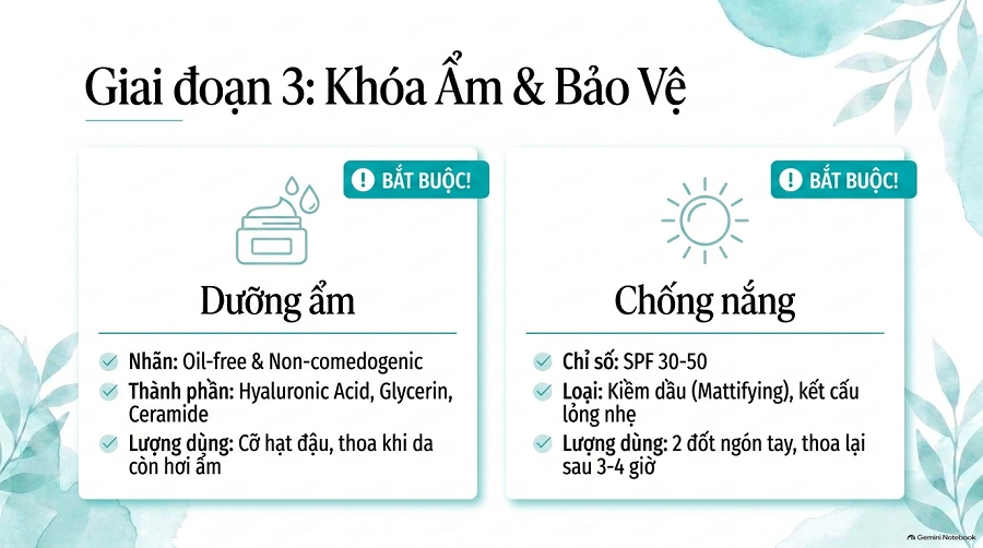 cách dưỡng ẩm cho da dầu mụn tại nhà