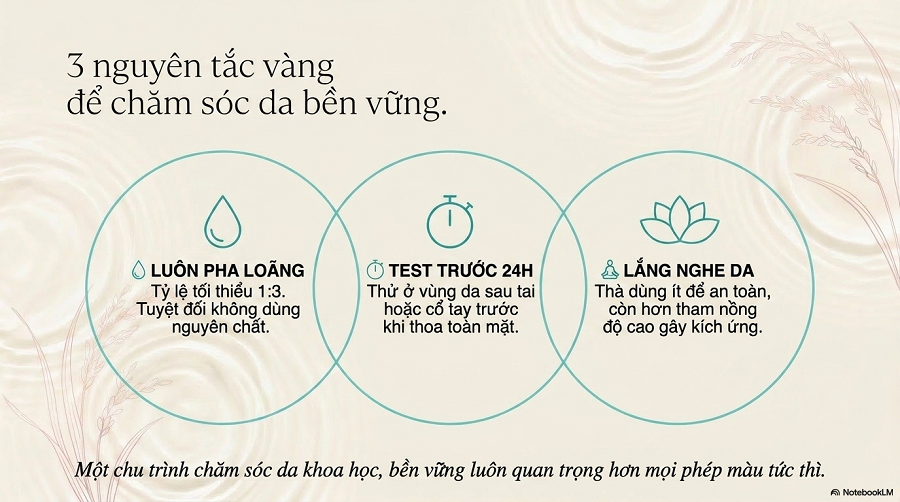 cách làm trắng da bằng giấm gạo