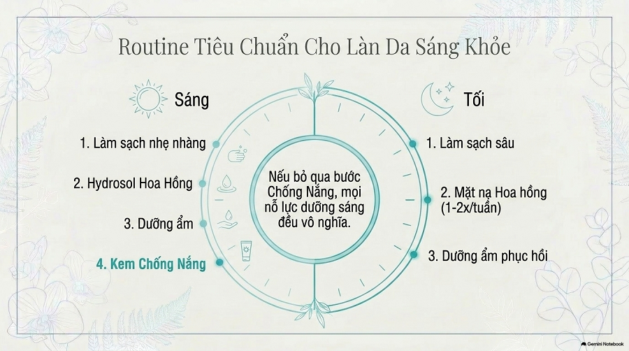 cách làm trắng da bằng hoa hồng