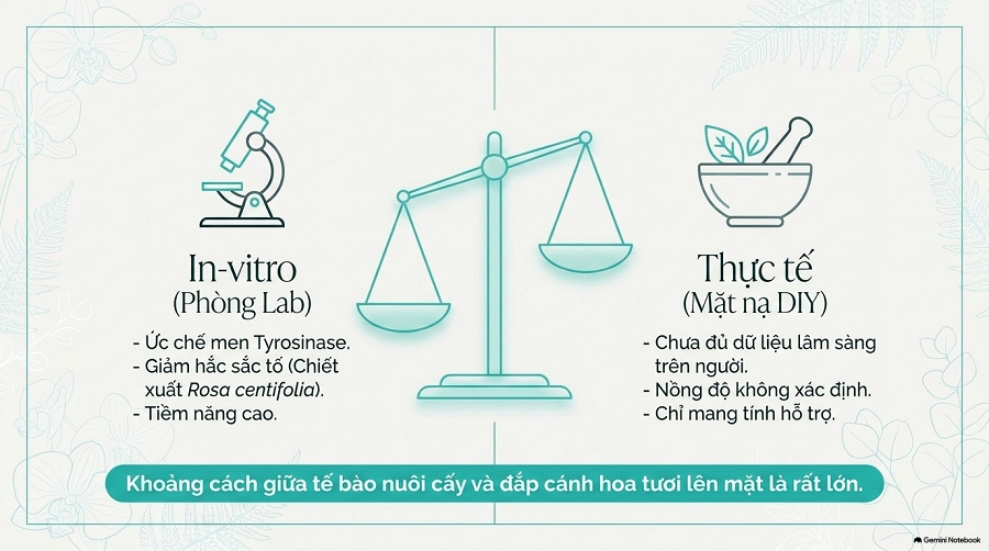 cách làm trắng da bằng hoa hồng
