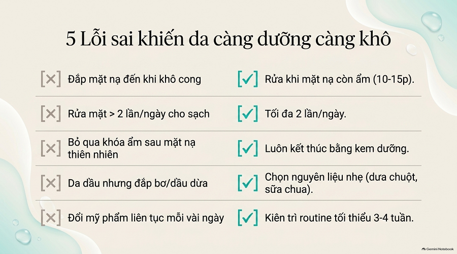 cách dưỡng ẩm da mặt tại nhà
