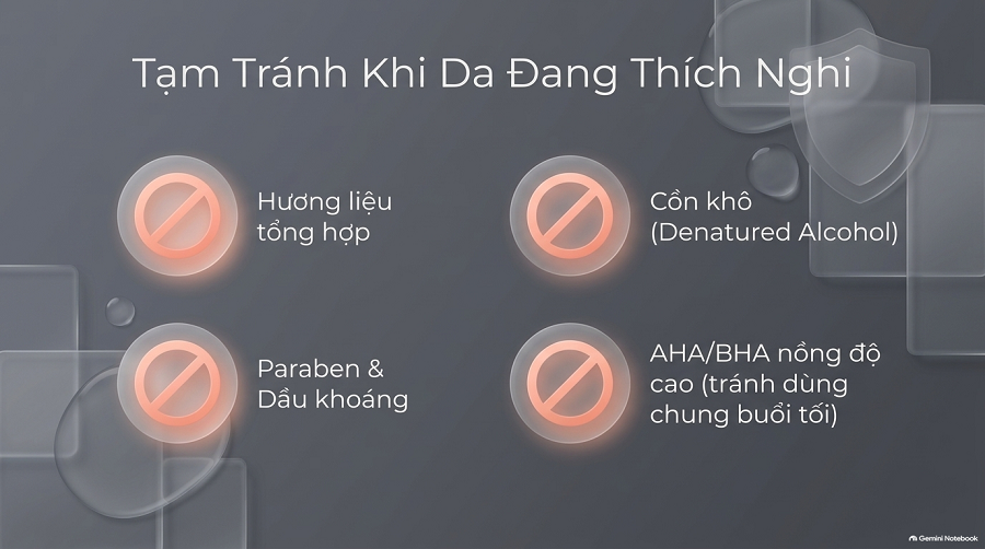 Dưỡng ẩm sau khi dùng retinol