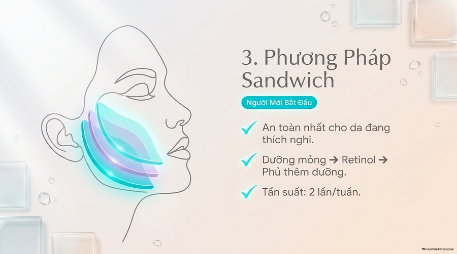 Dưỡng ẩm sau khi dùng retinol