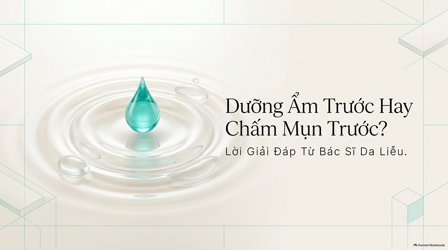 Dưỡng Ẩm Trước Hay Chấm Mụn Trước