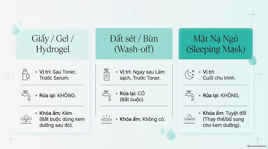 dưỡng ẩm xong đắp mặt nạ được không