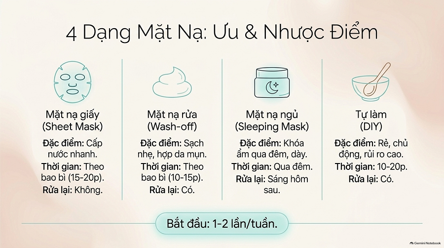 Mặt nạ dưỡng ẩm cho da khô