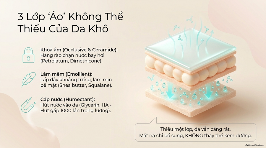 Mặt nạ dưỡng ẩm cho da khô
