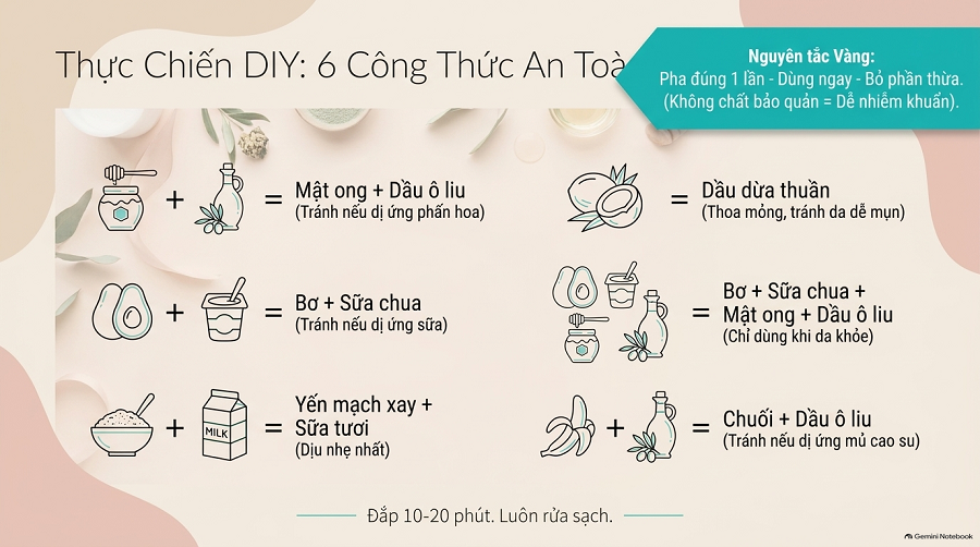 Mặt nạ dưỡng ẩm cho da khô