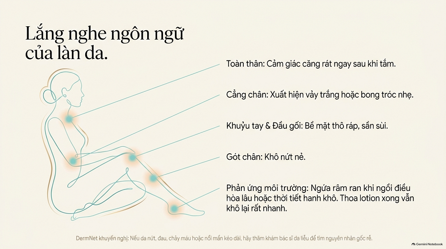 Sữa Dưỡng Thể Cho Da Khô