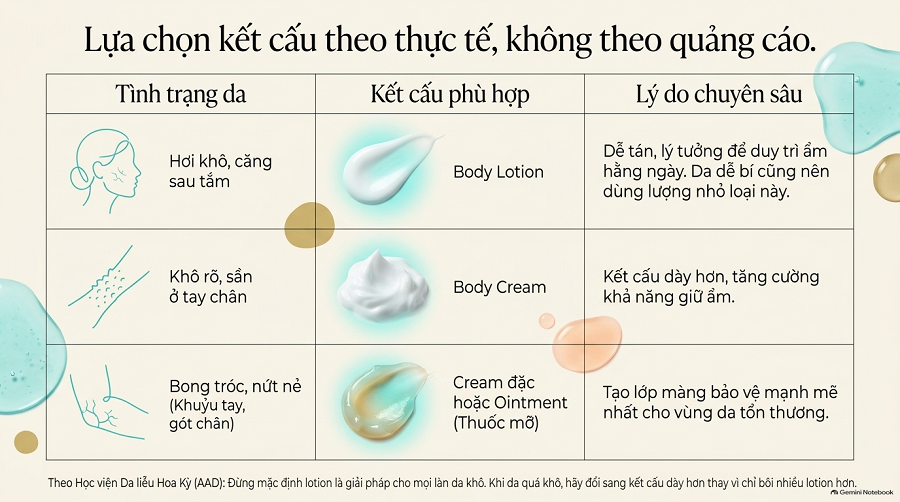 Sữa Dưỡng Thể Cho Da Khô