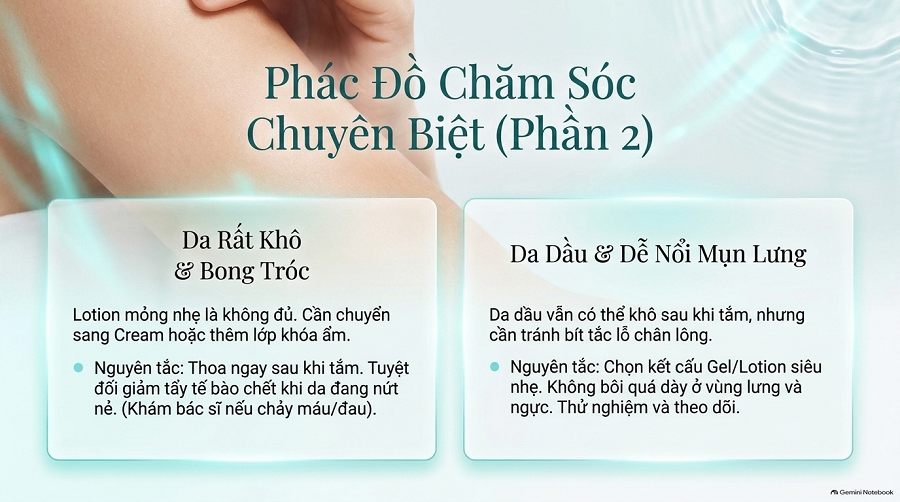 Sữa dưỡng thể dưỡng ẩm