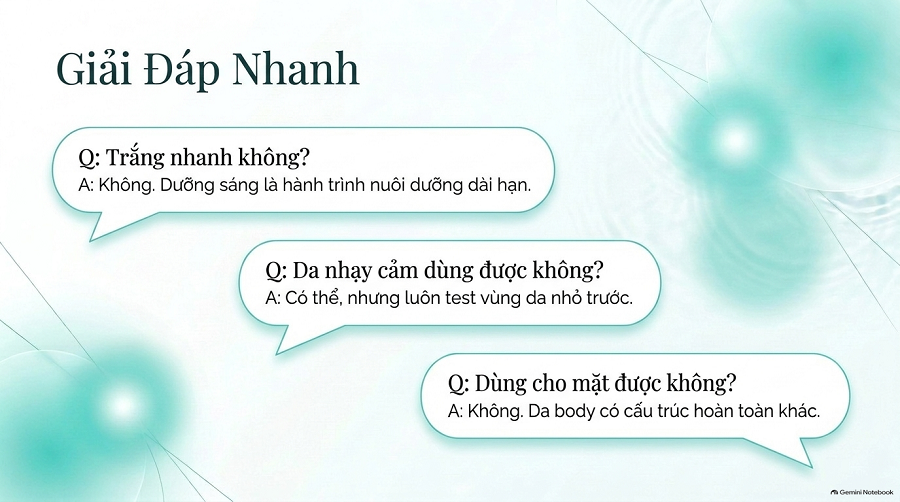sữa dưỡng thể dưỡng sáng