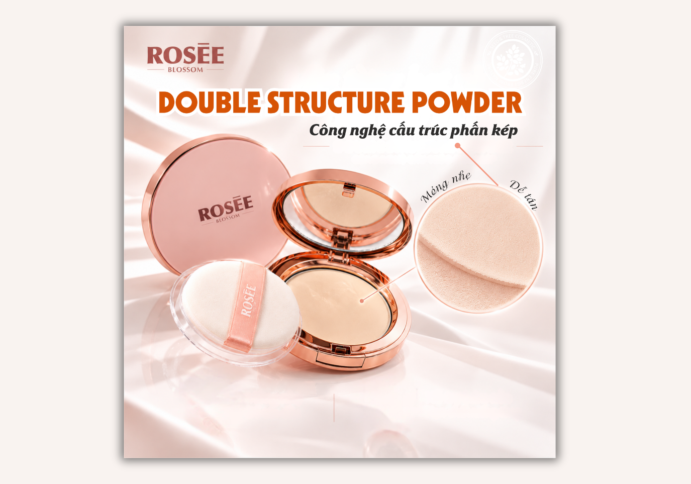 Phấn phủ nén Rosee Blossom_Cấu trúc