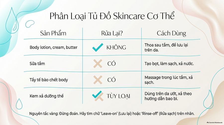 Body Lotion Có Cần Rửa Lại Không