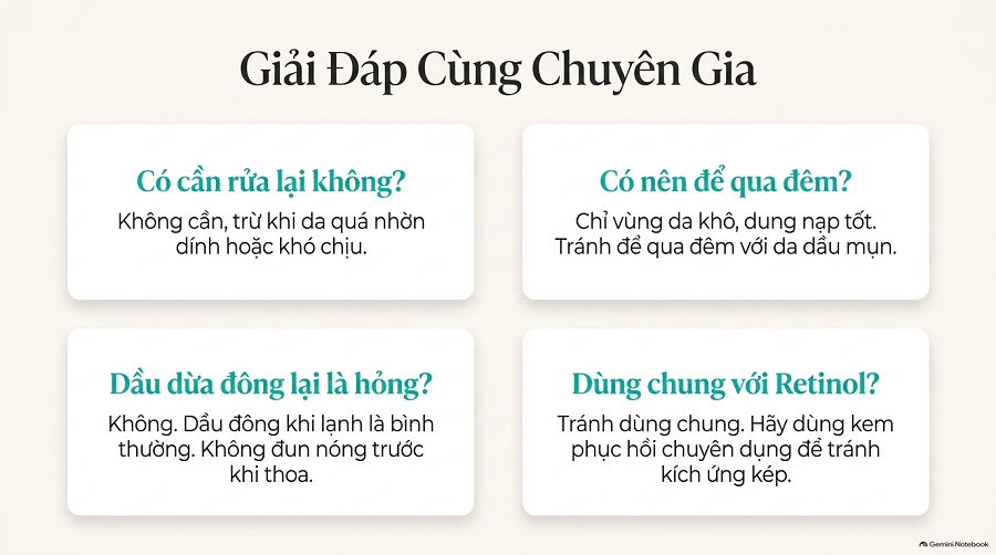 cách dưỡng ẩm bằng dầu dừa