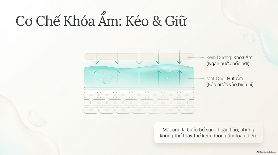 Cách dưỡng ẩm bằng mật ong
