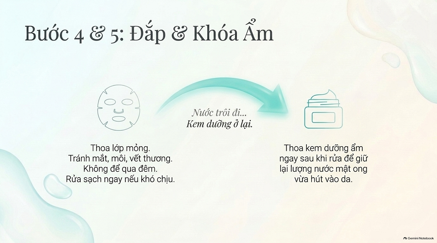 Cách dưỡng ẩm bằng mật ong